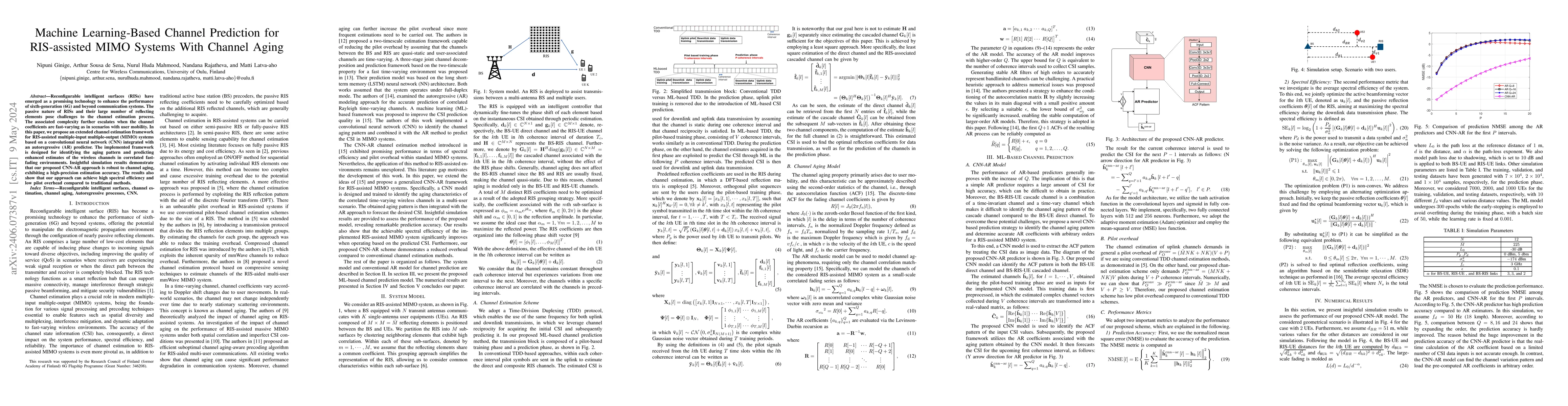 Thumbnail for Machine Learning-Based Channel Prediction for RIS-assisted MIMO Systems
  With Channel Aging