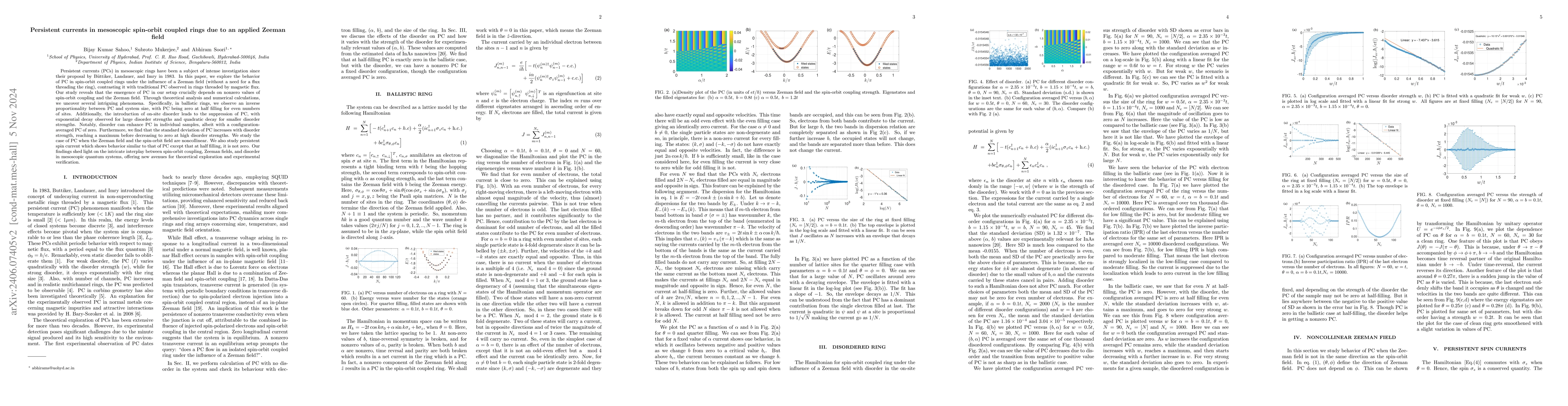 Thumbnail for Persistent currents in mesoscopic spin-orbit coupled rings due to an
  applied Zeeman field