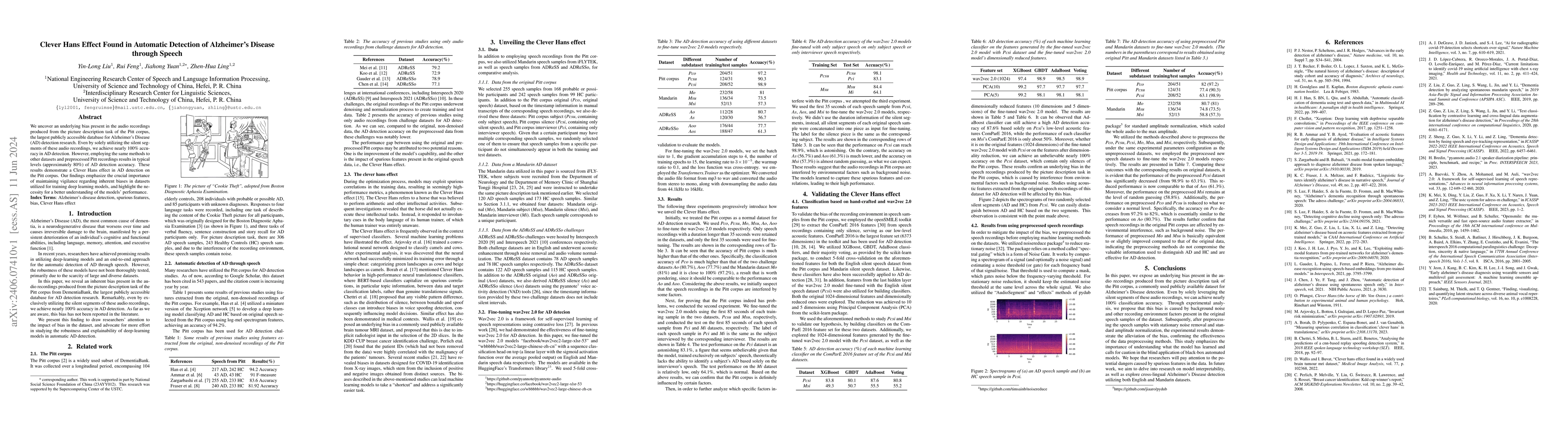 Thumbnail for Clever Hans Effect Found in Automatic Detection of Alzheimer's Disease
  through Speech