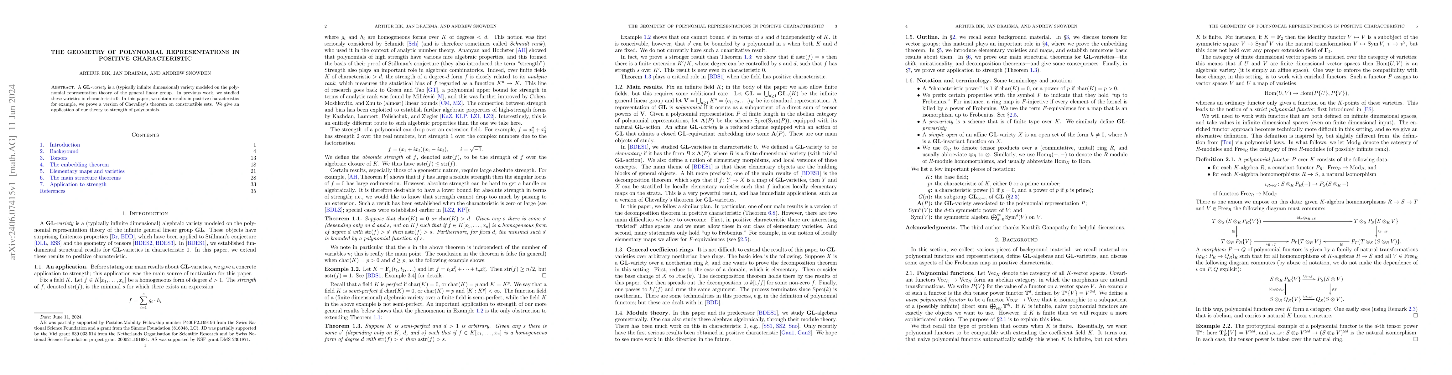 Thumbnail for The geometry of polynomial representations in positive characteristic