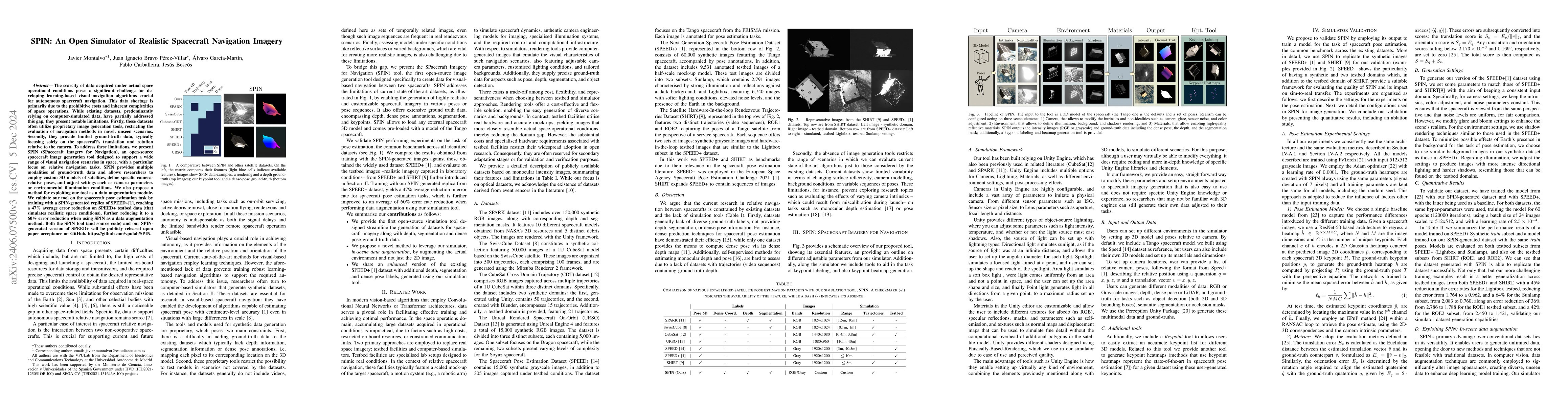 Thumbnail for SPIN: Spacecraft Imagery for Navigation