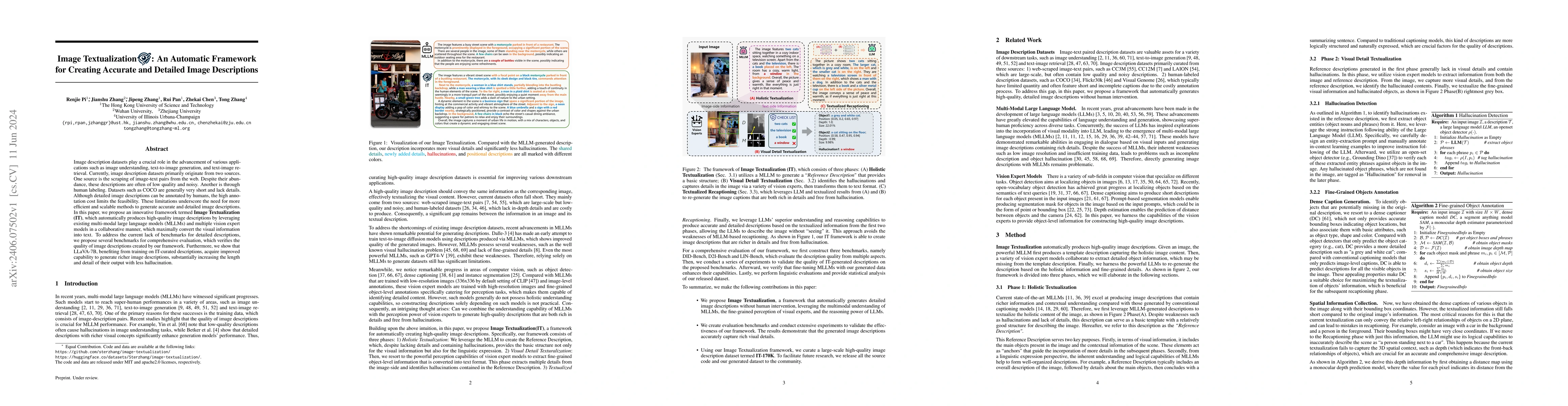 Thumbnail for Image Textualization: An Automatic Framework for Creating Accurate and
  Detailed Image Descriptions