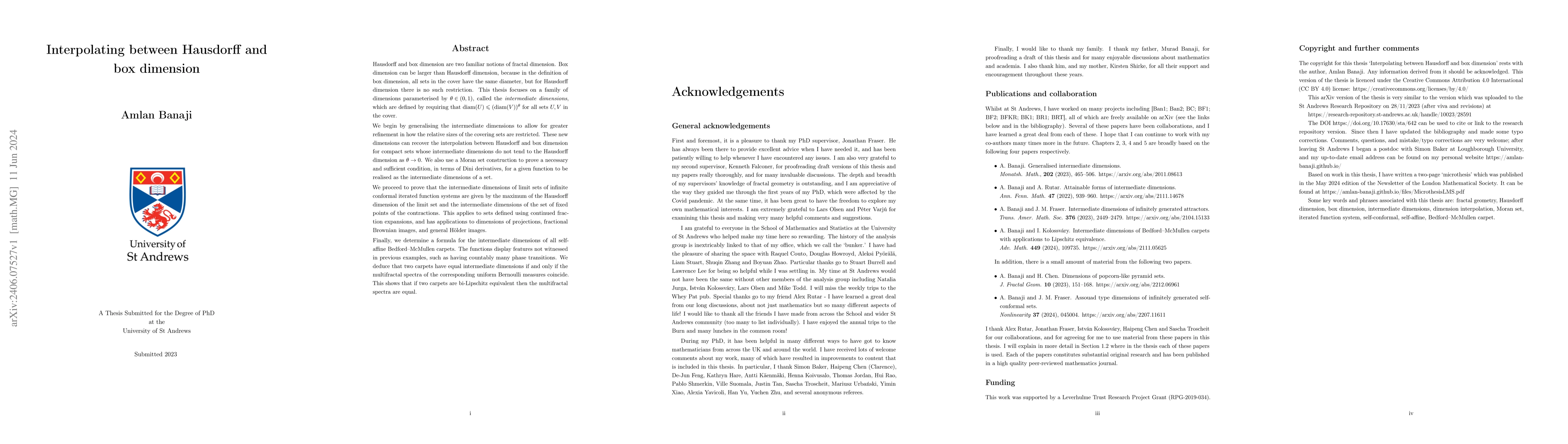 Thumbnail for Interpolating between Hausdorff and box dimension