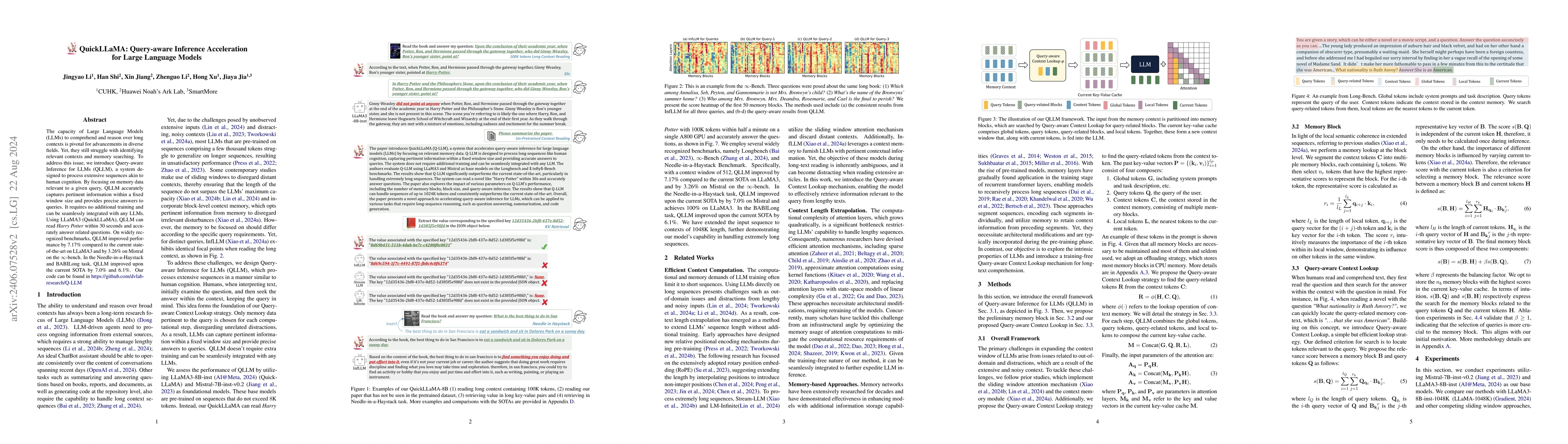 Thumbnail for QuickLLaMA: Query-aware Inference Acceleration for Large Language Models