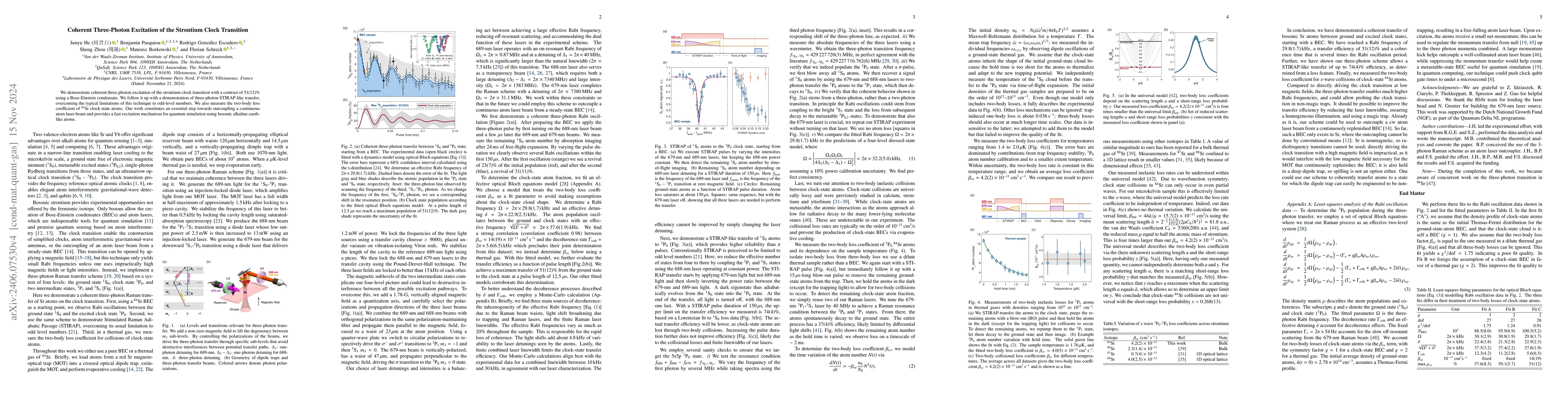 Thumbnail for Coherent Three-Photon Excitation of the Strontium Clock Transition
