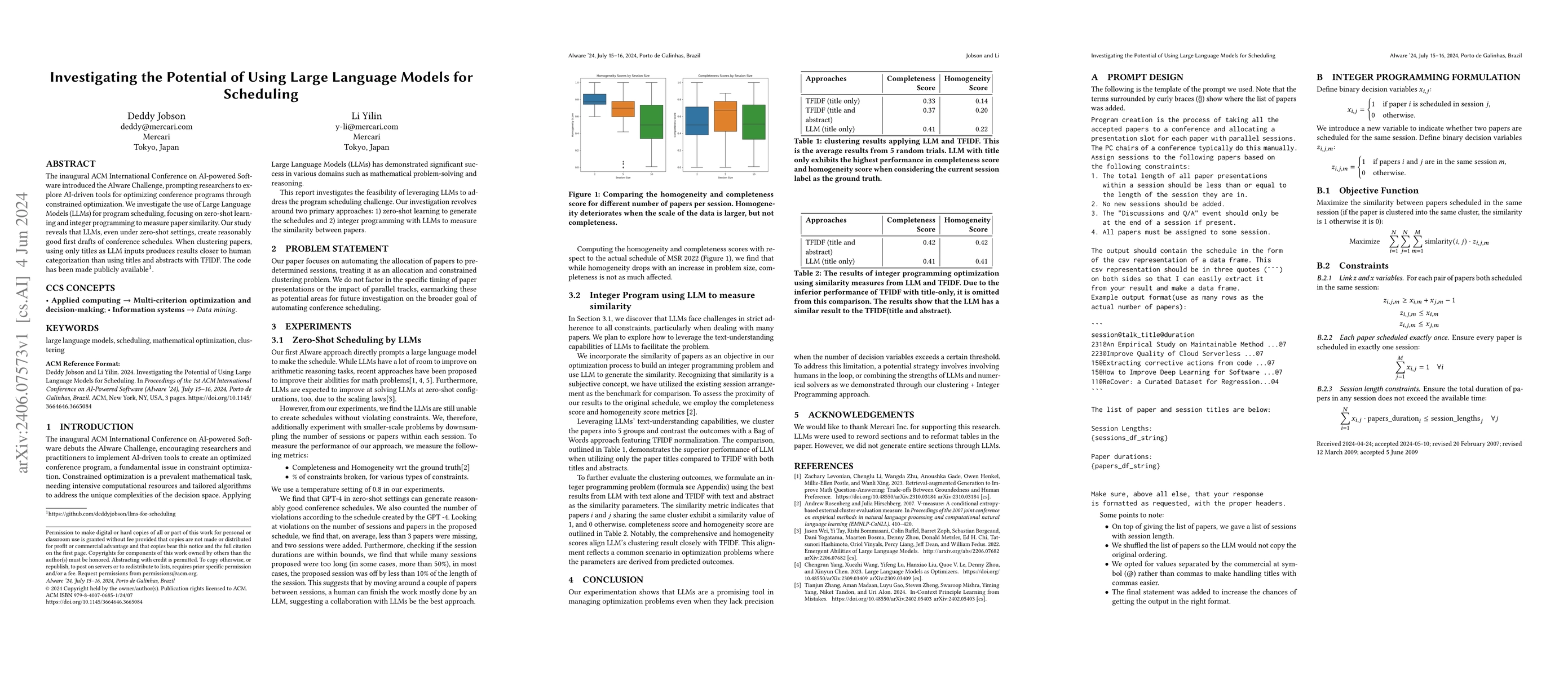 Thumbnail for Investigating the Potential of Using Large Language Models for
  Scheduling