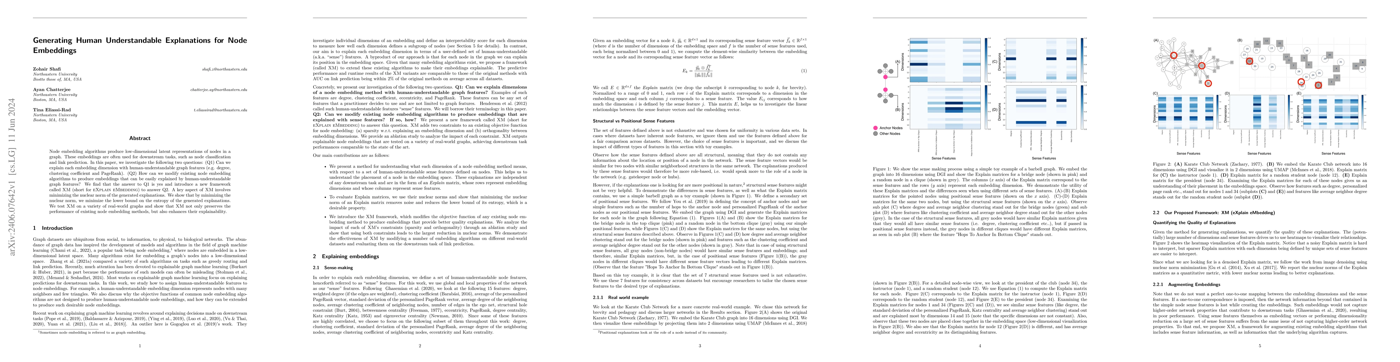Thumbnail for Generating Human Understandable Explanations for Node Embeddings