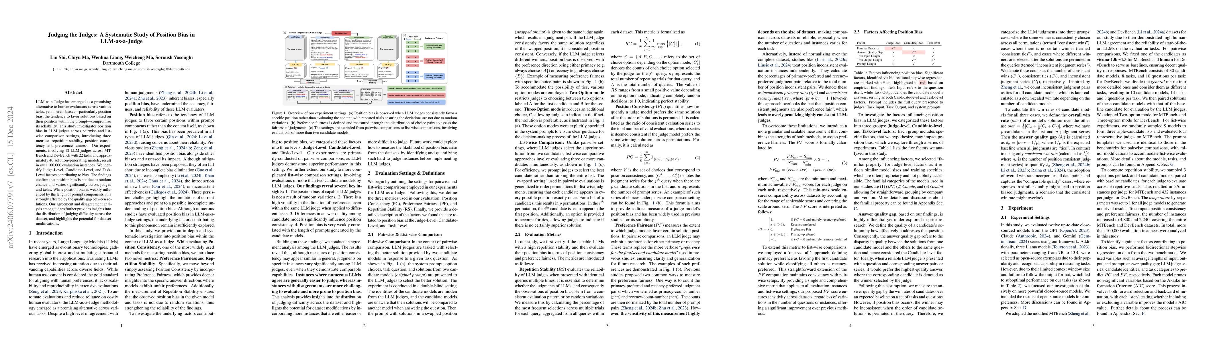 Thumbnail for Judging the Judges: A Systematic Investigation of Position Bias in
  Pairwise Comparative Assessments by LLMs