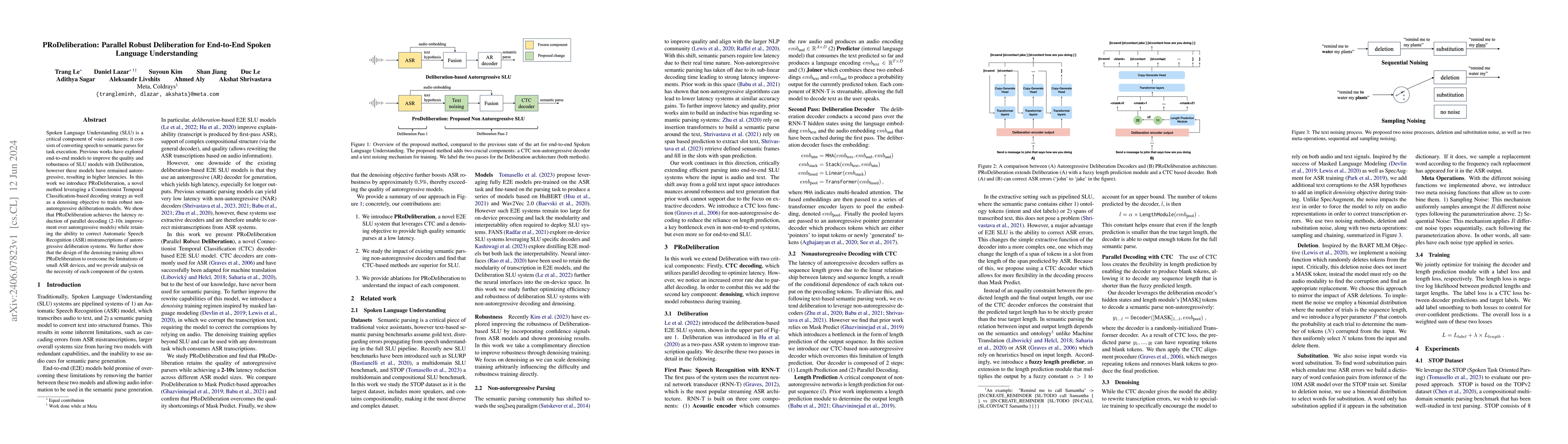 Thumbnail for PRoDeliberation: Parallel Robust Deliberation for End-to-End Spoken
  Language Understanding