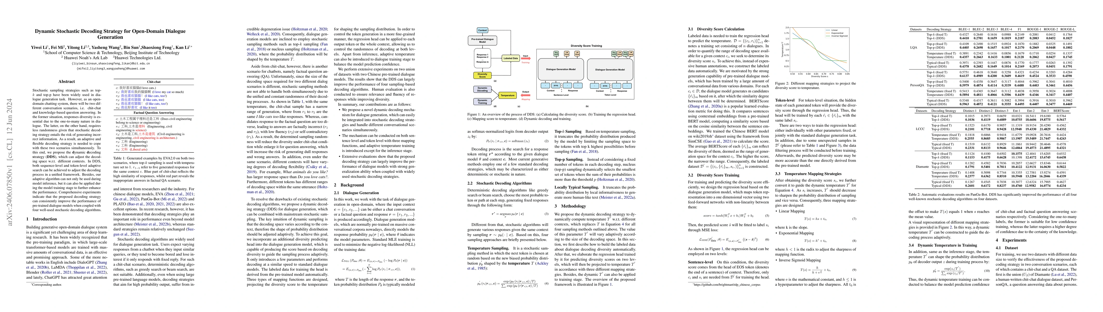 Thumbnail for Dynamic Stochastic Decoding Strategy for Open-Domain Dialogue Generation