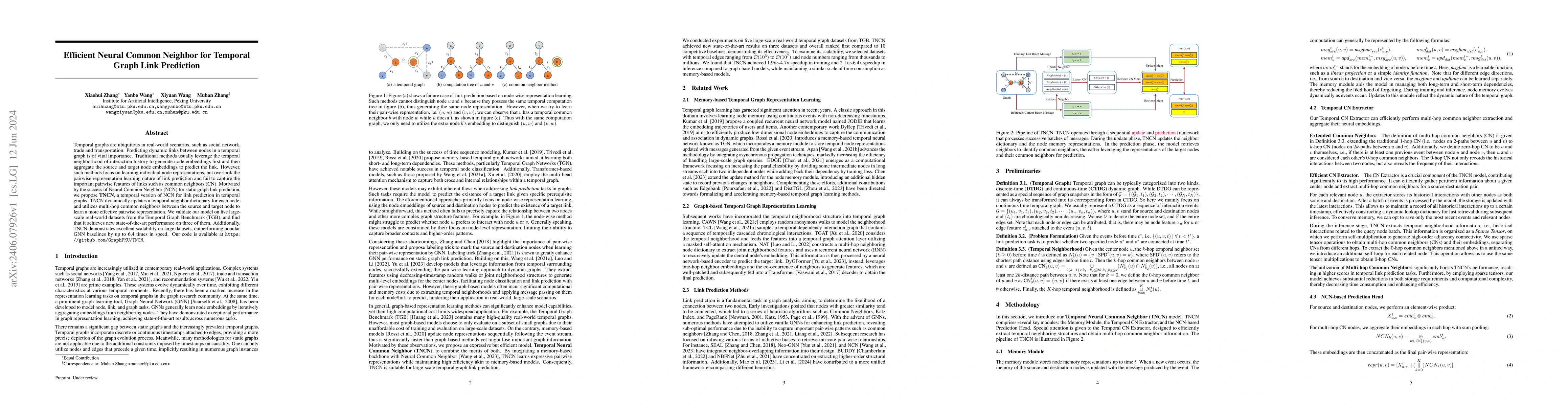Thumbnail for Efficient Neural Common Neighbor for Temporal Graph Link Prediction
