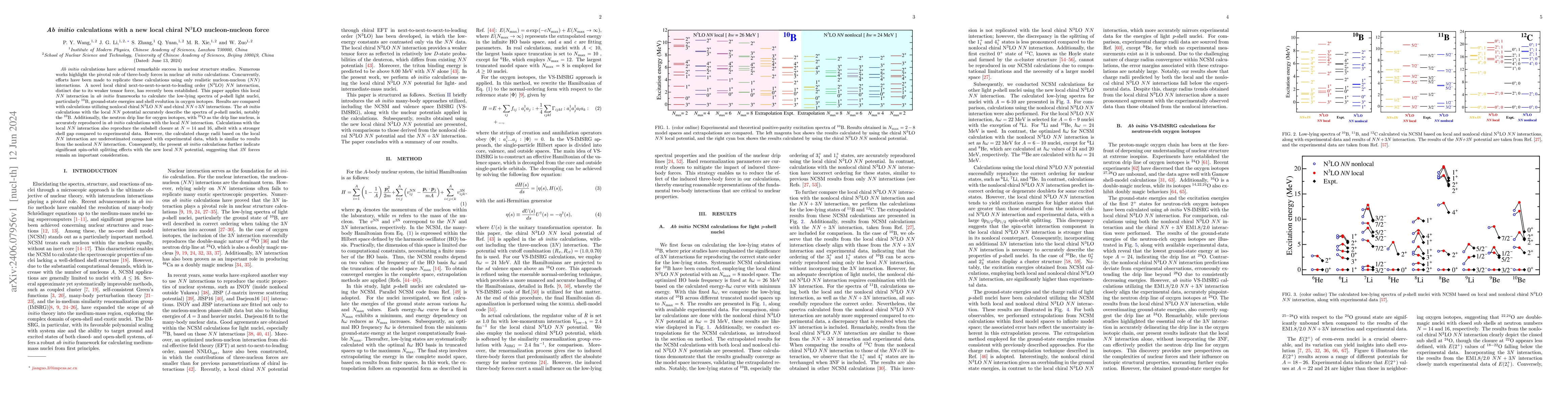 Thumbnail for Ab initio calculations with a new local chiral N3LO nucleon-nucleon
  force