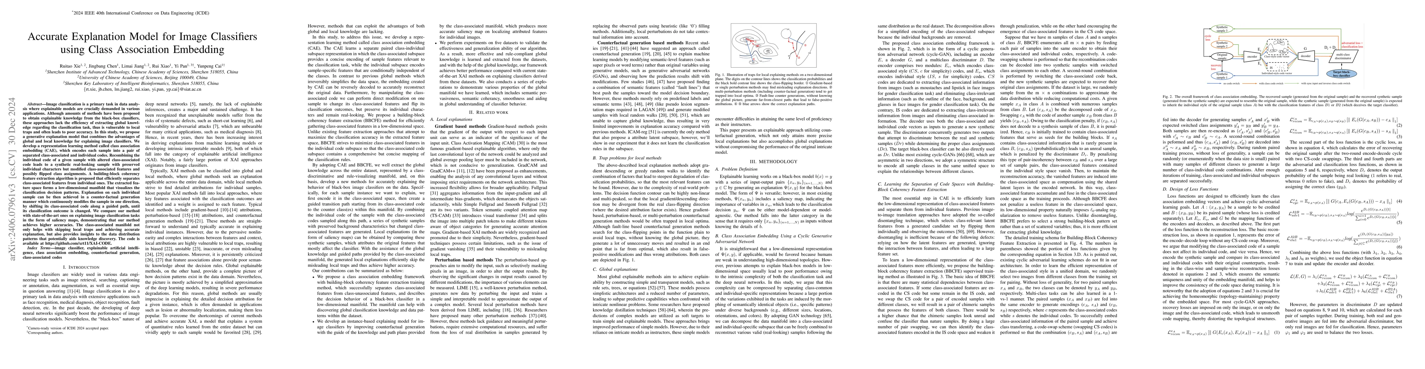 Thumbnail for Accurate Explanation Model for Image Classifiers using Class Association
  Embedding