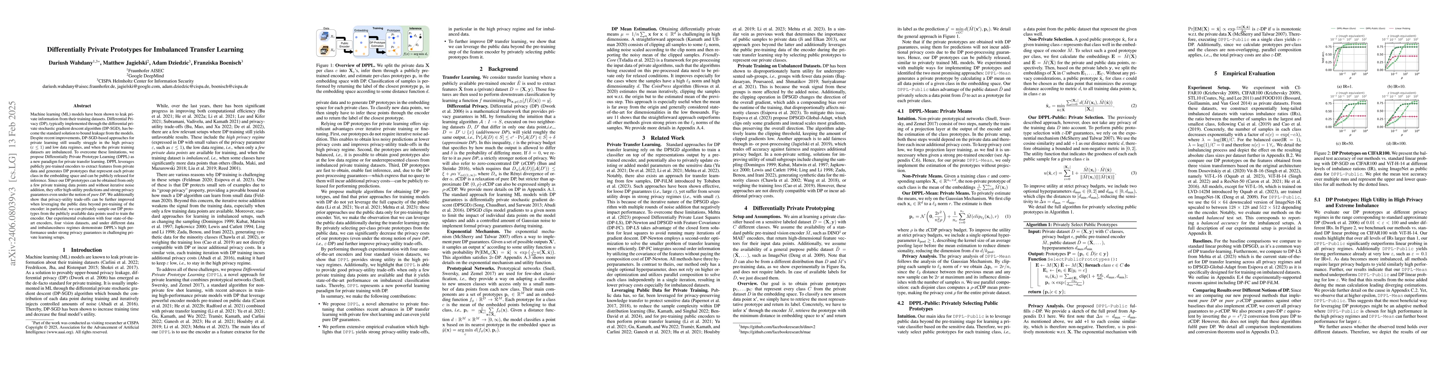 Thumbnail for Beyond the Mean: Differentially Private Prototypes for Private Transfer
  Learning