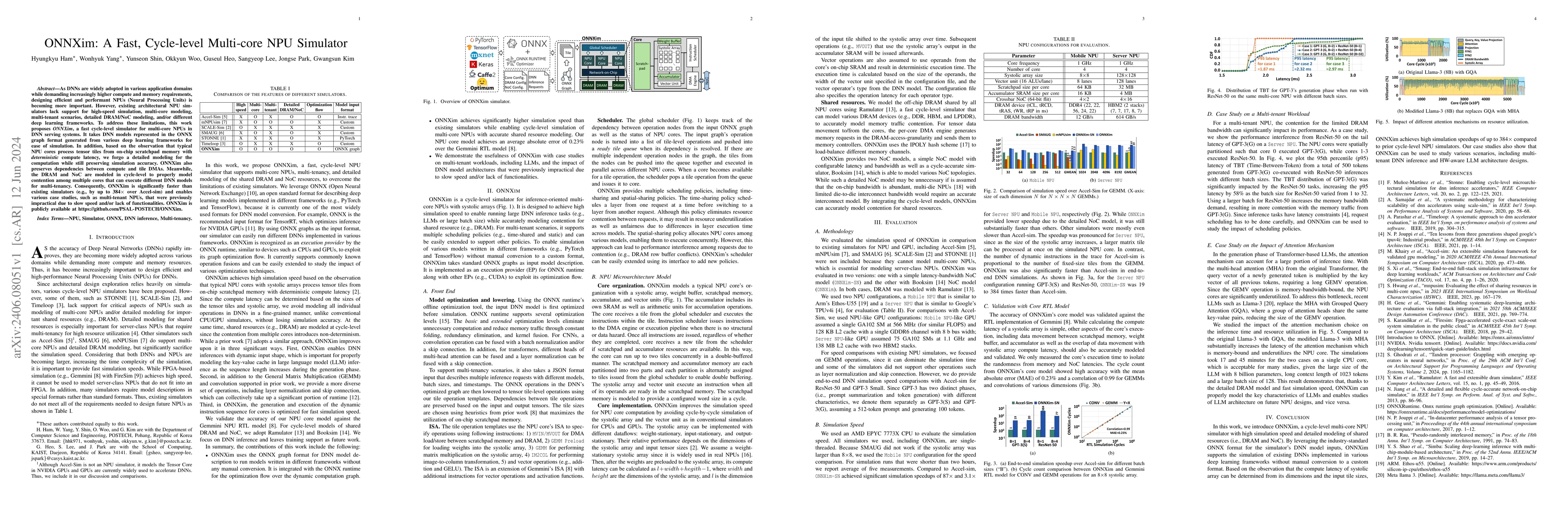 Thumbnail for ONNXim: A Fast, Cycle-level Multi-core NPU Simulator