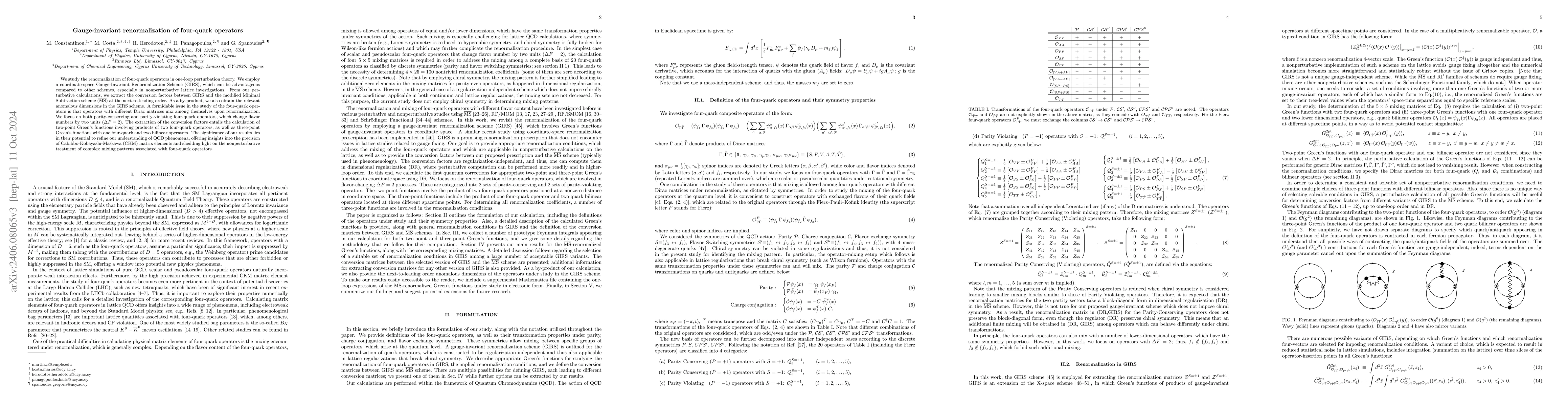 Thumbnail for Gauge-invariant renormalization of four-quark operators in lattice QCD