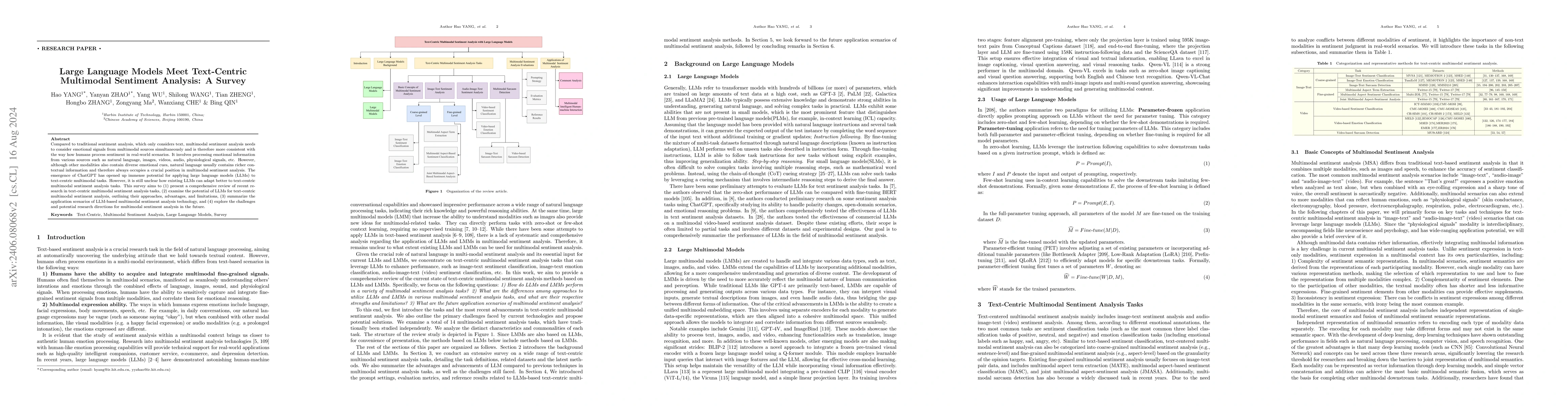 Thumbnail for Large Language Models Meet Text-Centric Multimodal Sentiment Analysis: A
  Survey
