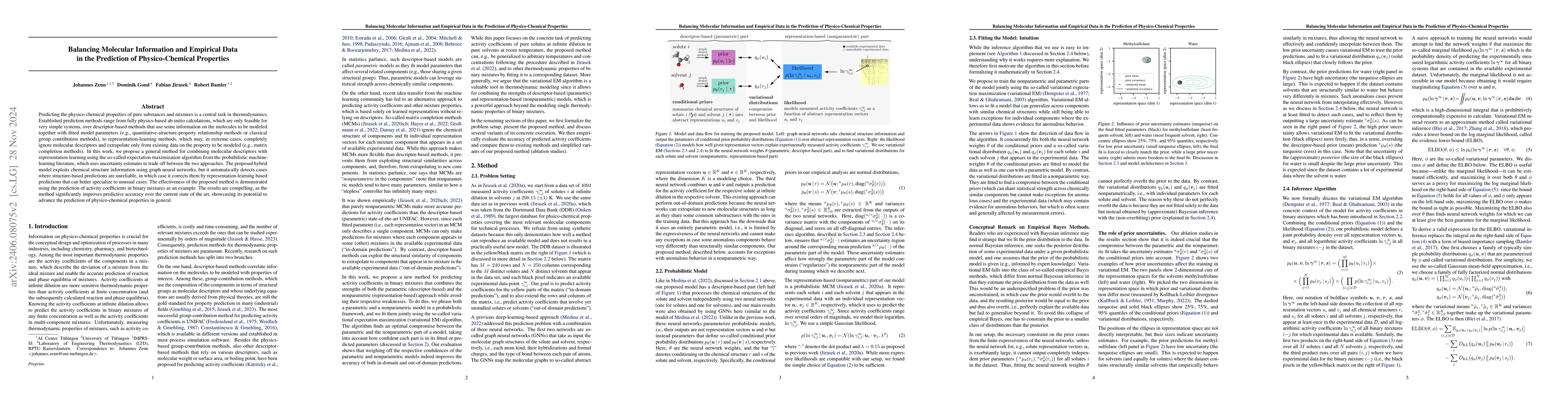 Thumbnail for Balancing Molecular Information and Empirical Data in the Prediction of
  Physico-Chemical Properties