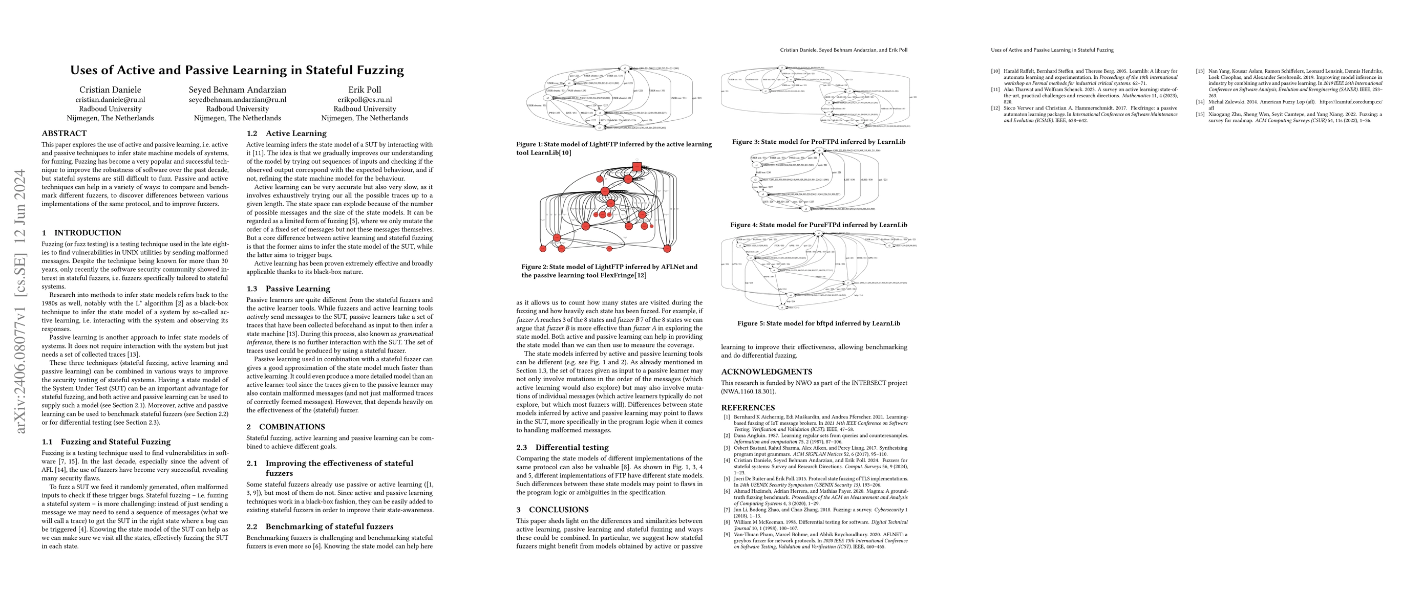 Thumbnail for Uses of Active and Passive Learning in Stateful Fuzzing