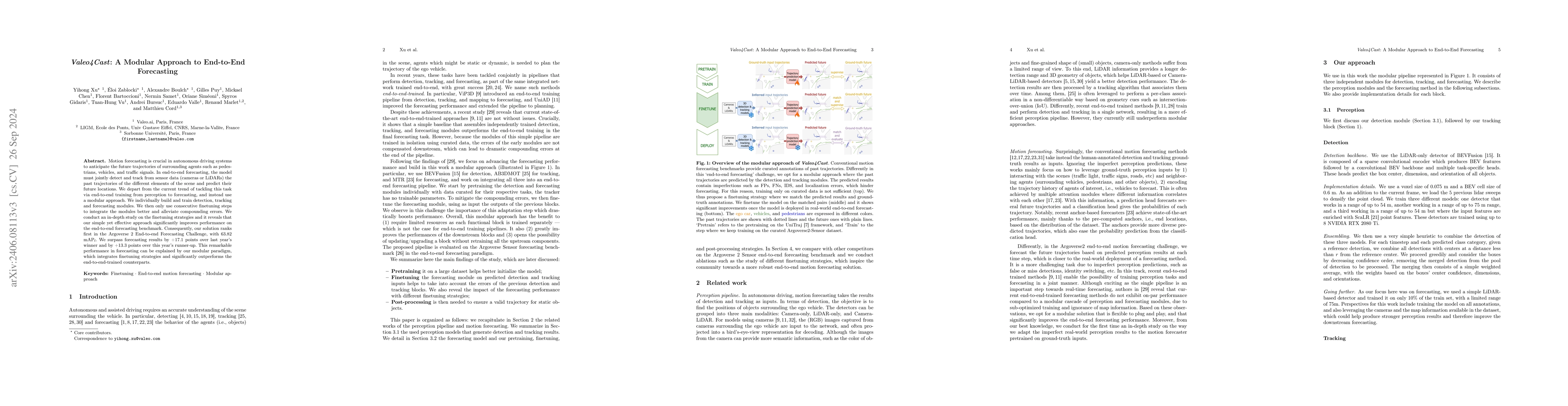 Thumbnail for Valeo4Cast: A Modular Approach to End-to-End Forecasting