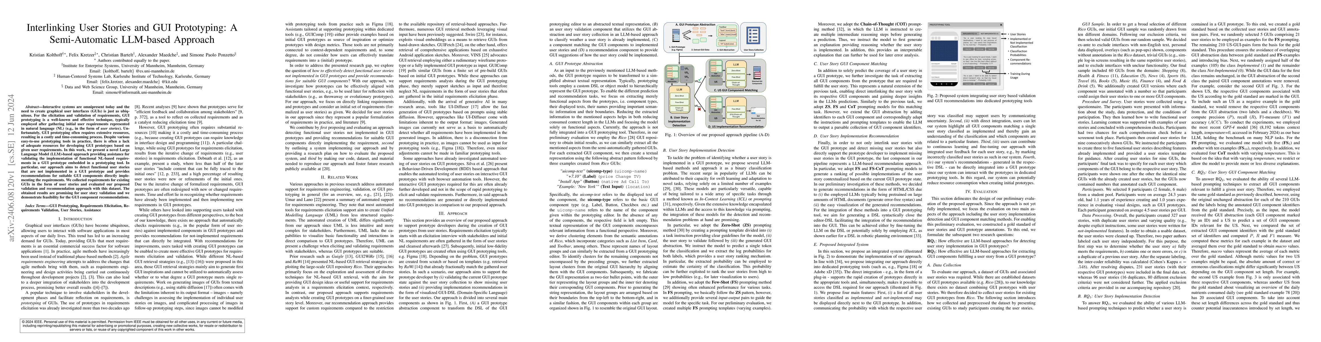 Thumbnail for Interlinking User Stories and GUI Prototyping: A Semi-Automatic
  LLM-based Approach
