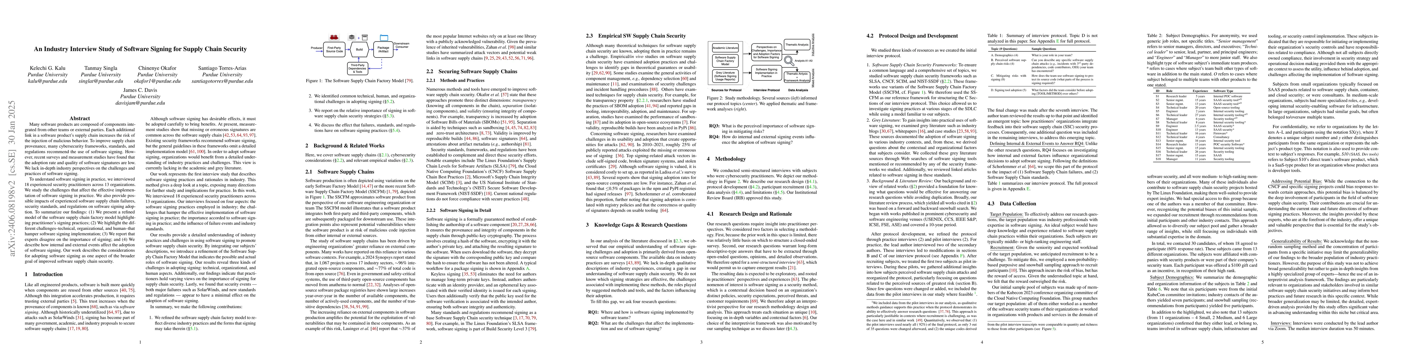 Thumbnail for An Industry Interview Study of Software Signing for Supply Chain
  Security