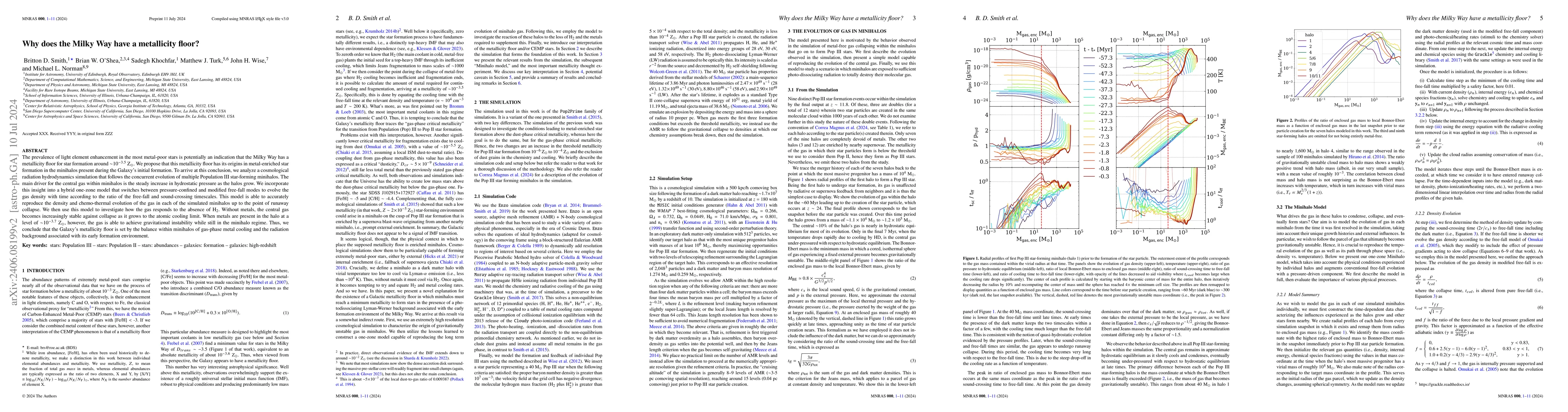 Thumbnail for Why does the Milky Way have a metallicity floor?