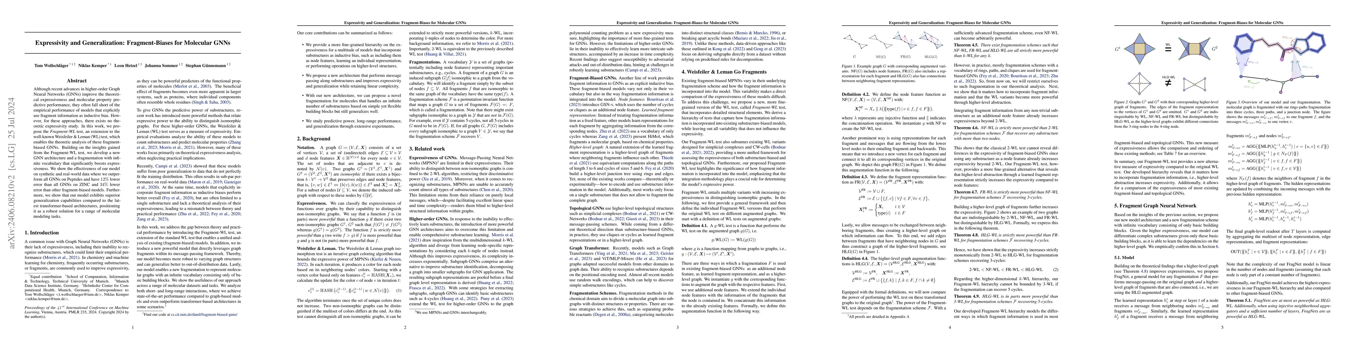Thumbnail for Expressivity and Generalization: Fragment-Biases for Molecular GNNs