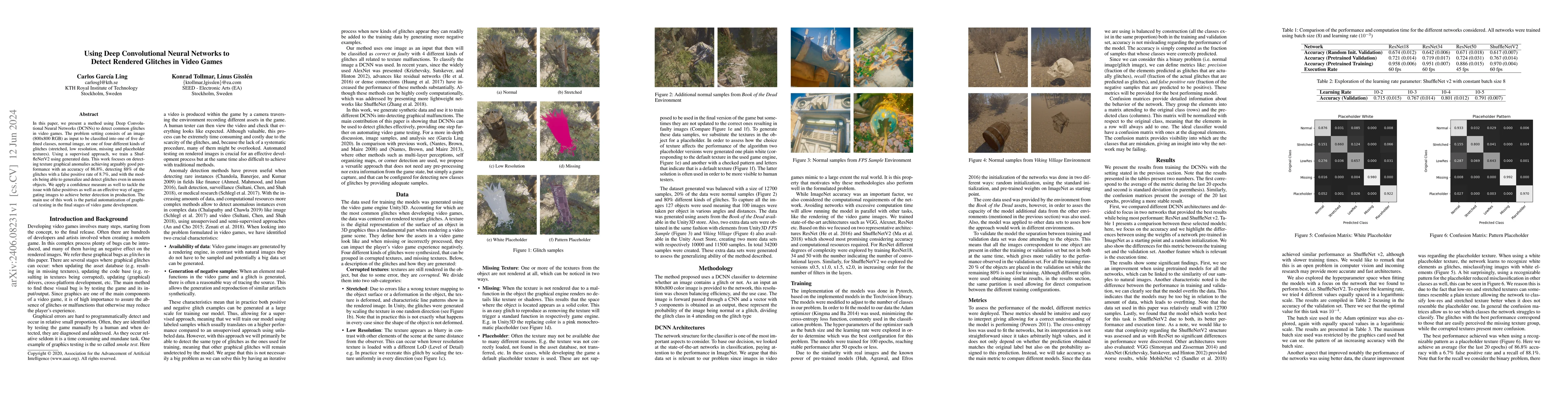 Thumbnail for Using Deep Convolutional Neural Networks to Detect Rendered Glitches in
  Video Games