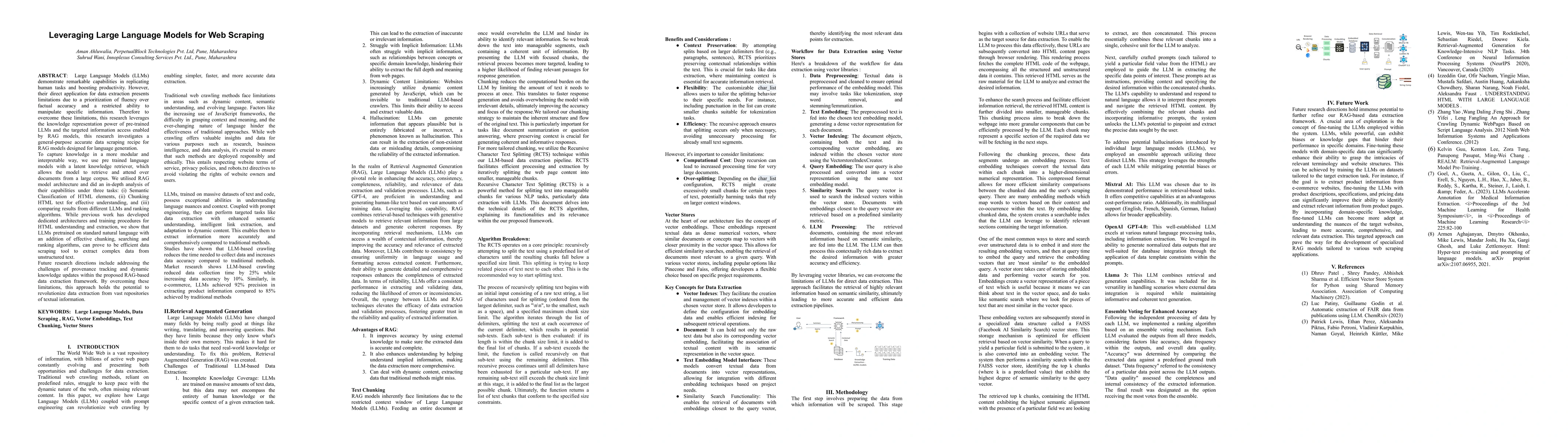 Thumbnail for Leveraging Large Language Models for Web Scraping