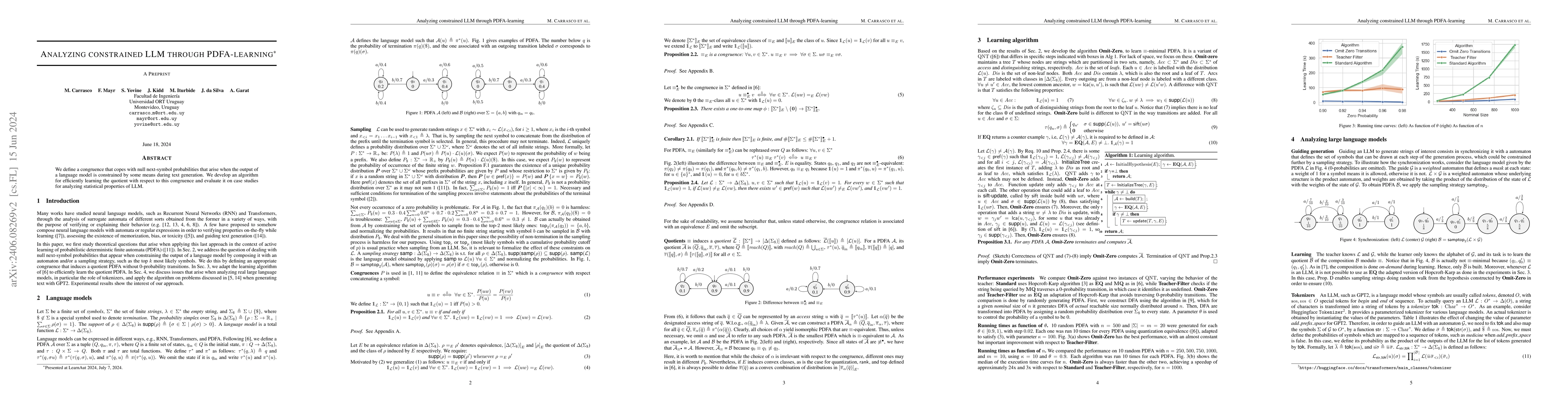 Thumbnail for Analyzing constrained LLM through PDFA-learning