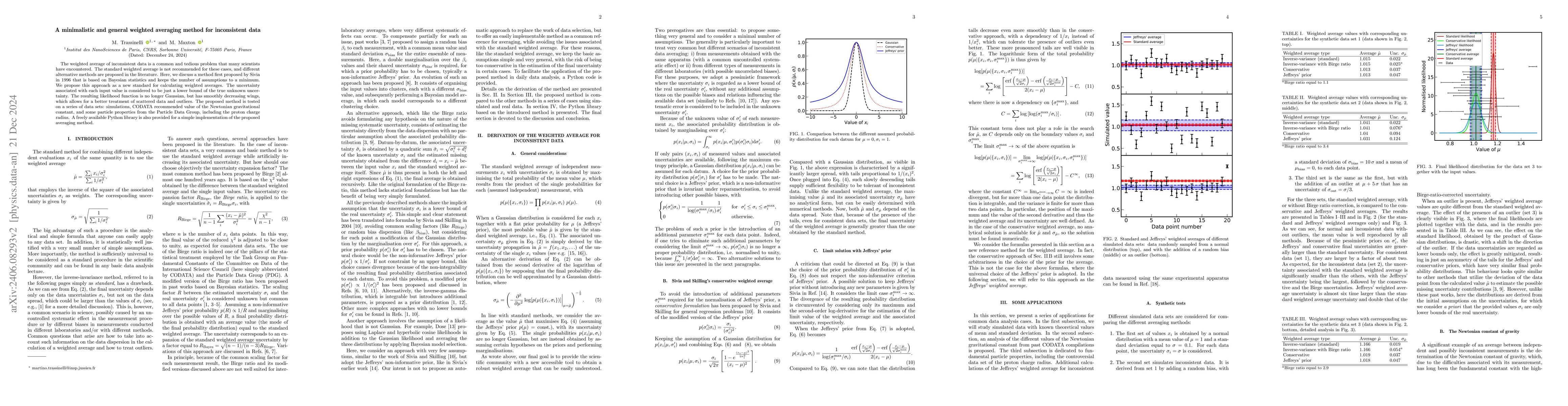 Thumbnail for A minimalistic and general weighted averaging method for inconsistent
  data