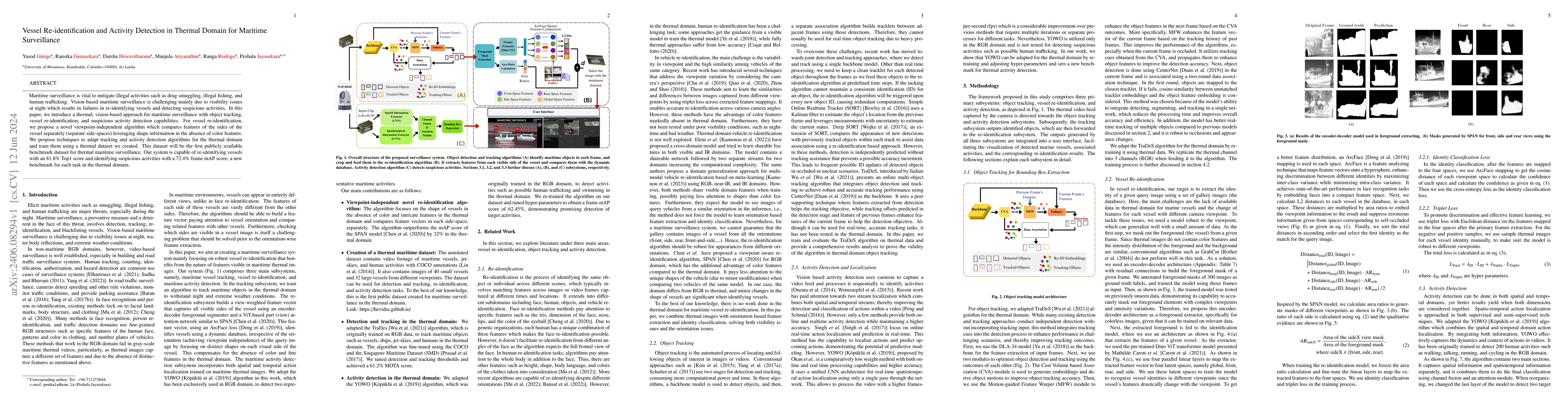 Thumbnail for Vessel Re-identification and Activity Detection in Thermal Domain for
  Maritime Surveillance