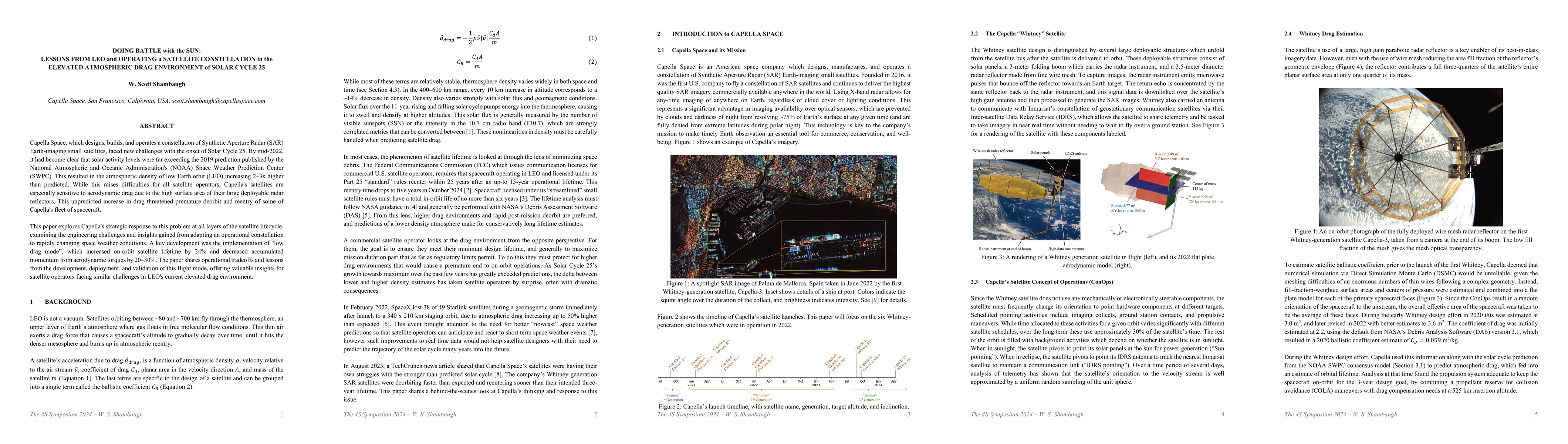 Thumbnail for Doing Battle with the Sun: Lessons From LEO and Operating a Satellite
  Constellation in the Elevated Atmospheric Drag Environment of Solar Cycle 25