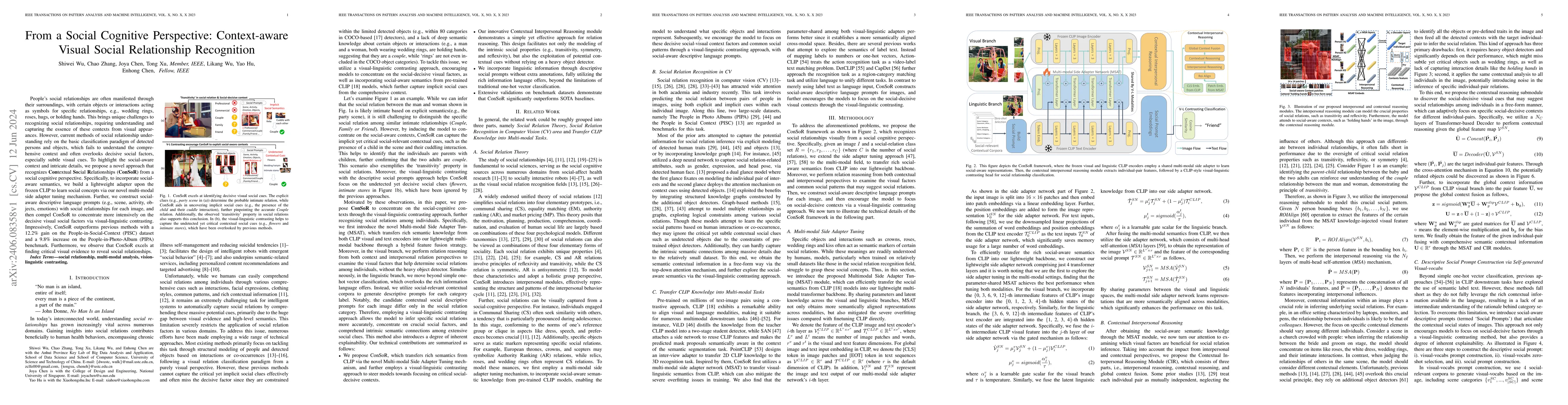 Thumbnail for From a Social Cognitive Perspective: Context-aware Visual Social
  Relationship Recognition