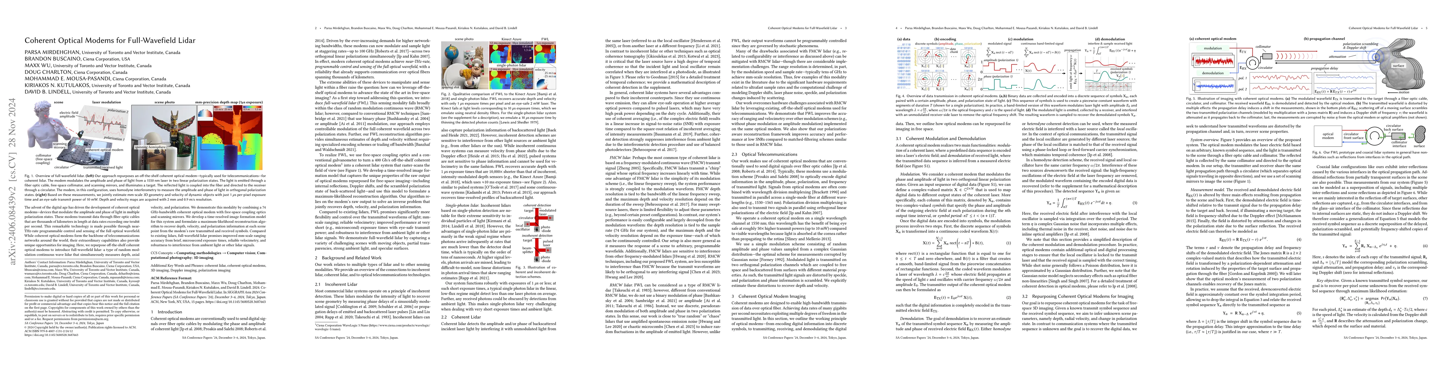 Thumbnail for Coherent Optical Modems for Full-Wavefield Lidar
