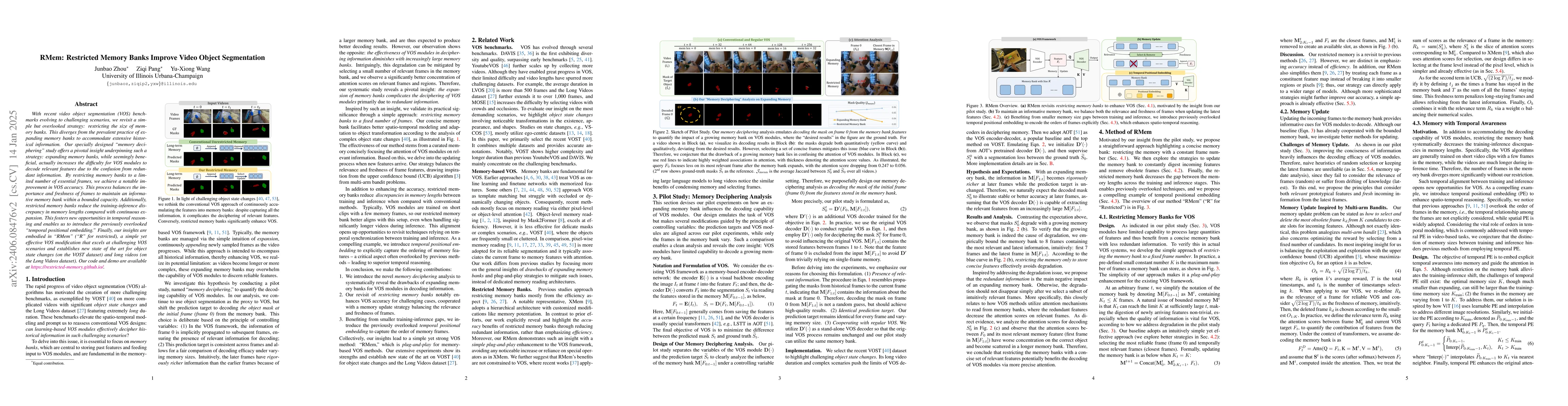 Thumbnail for RMem: Restricted Memory Banks Improve Video Object Segmentation