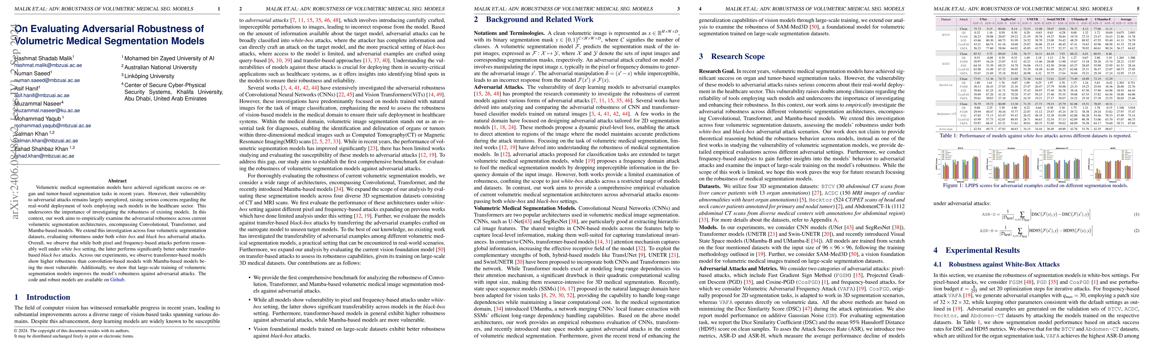 Thumbnail for On Evaluating Adversarial Robustness of Volumetric Medical Segmentation
  Models