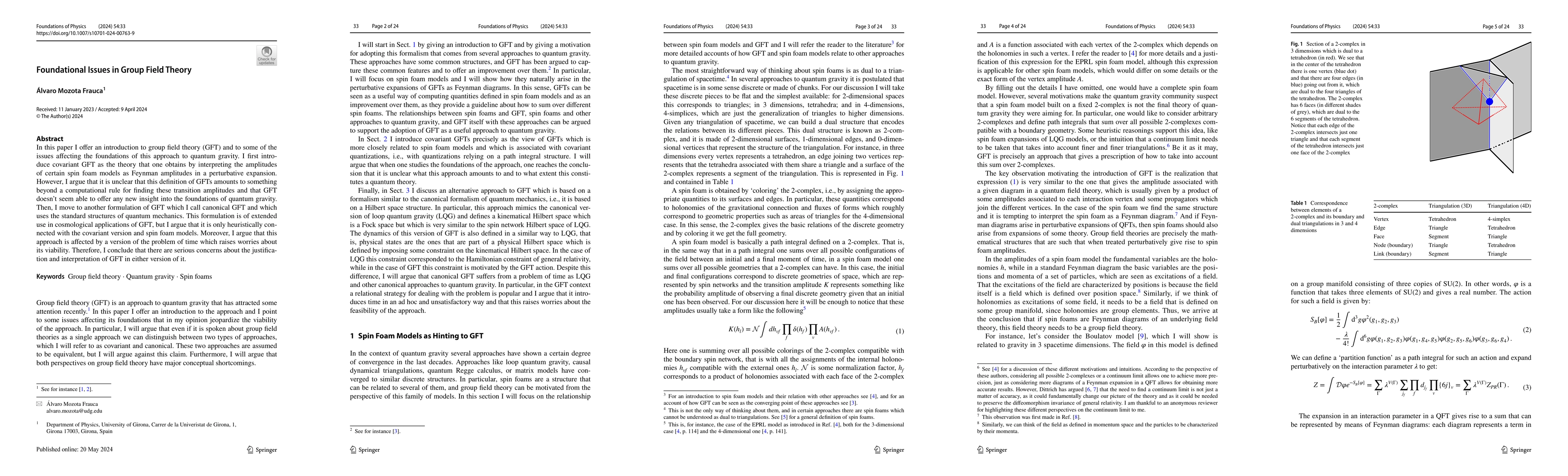 Thumbnail for Foundational Issues in Group Field Theory