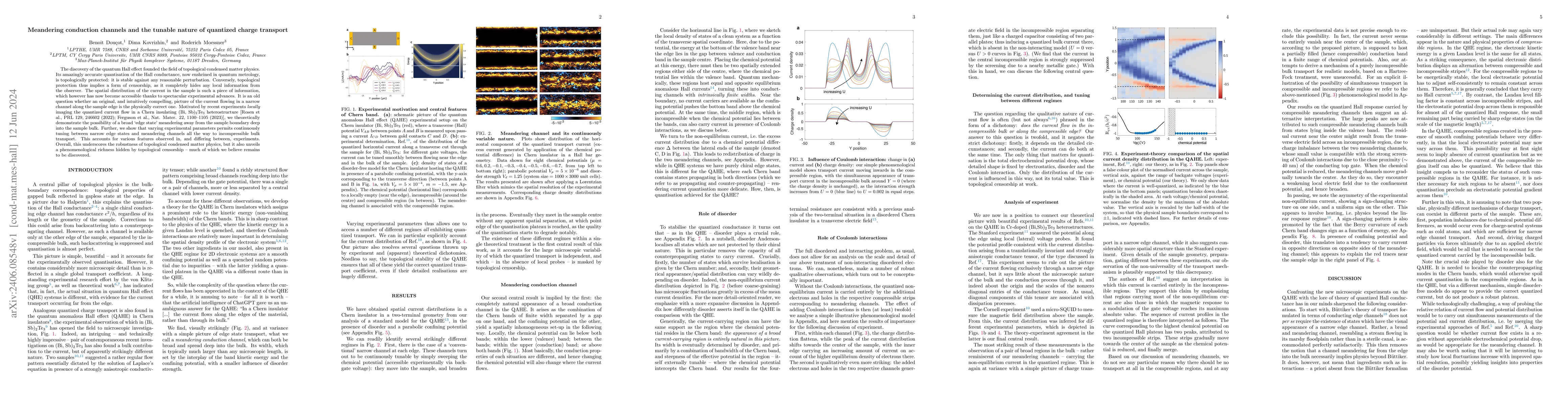 Thumbnail for Meandering conduction channels and the tunable nature of quantized
  charge transport