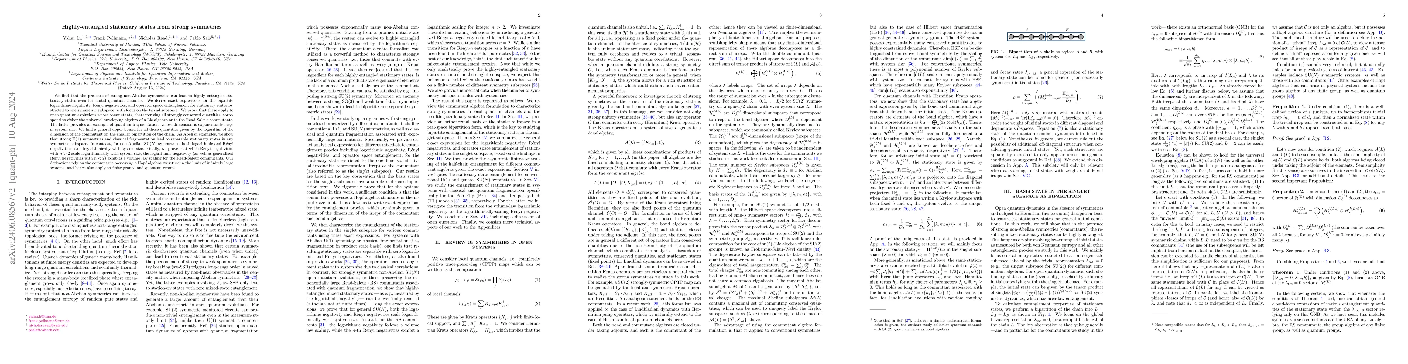 Thumbnail for Highly-entangled stationary states from strong symmetries
