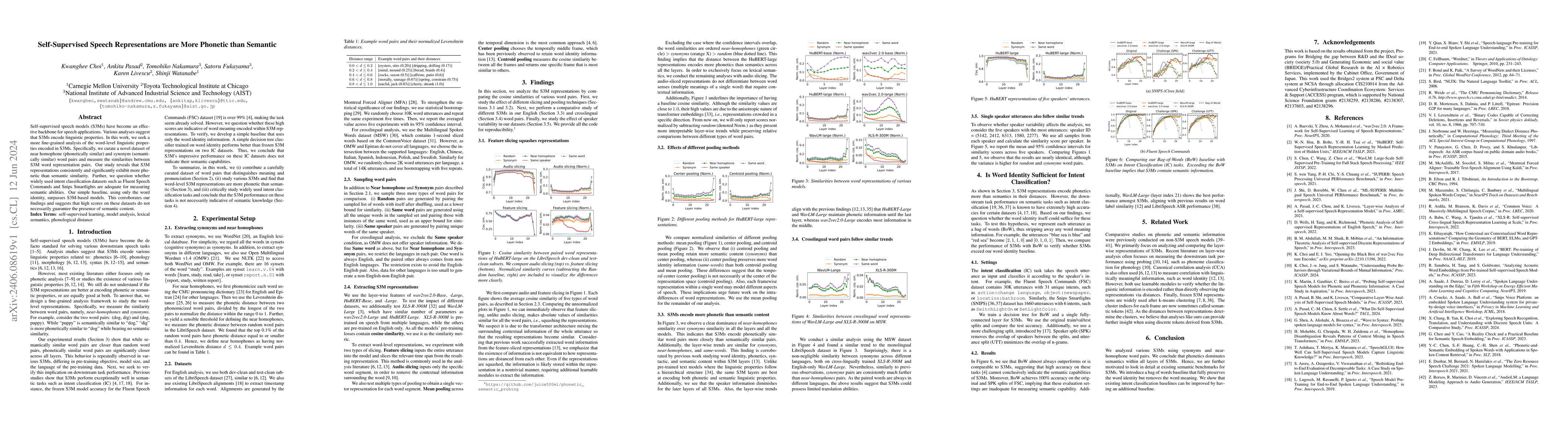 Thumbnail for Self-Supervised Speech Representations are More Phonetic than Semantic