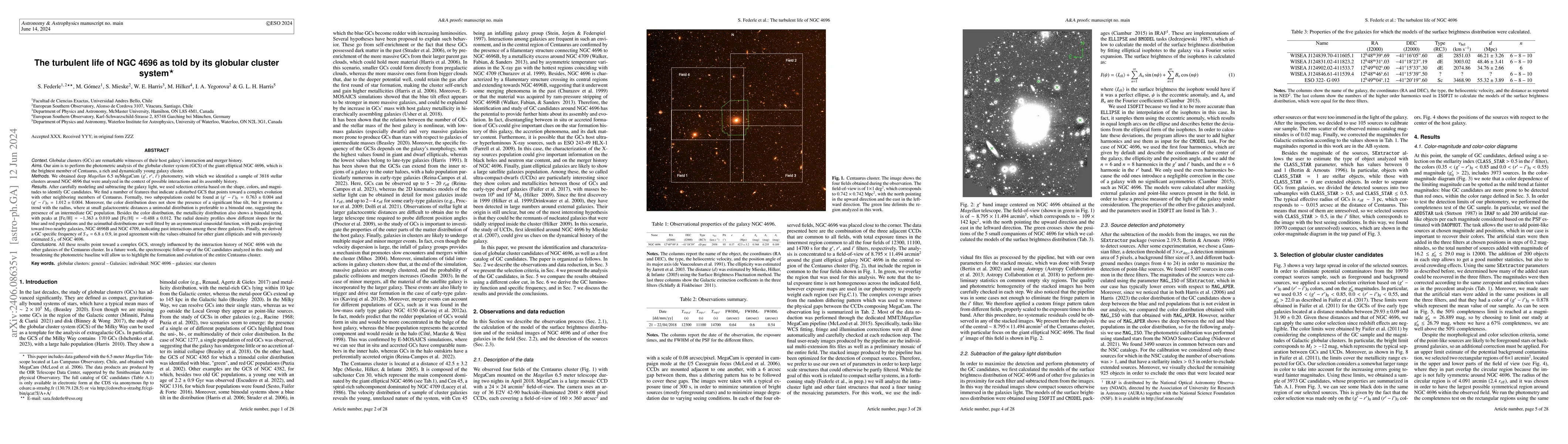 Thumbnail for The turbulent life of NGC 4696 as told by its globular cluster system
