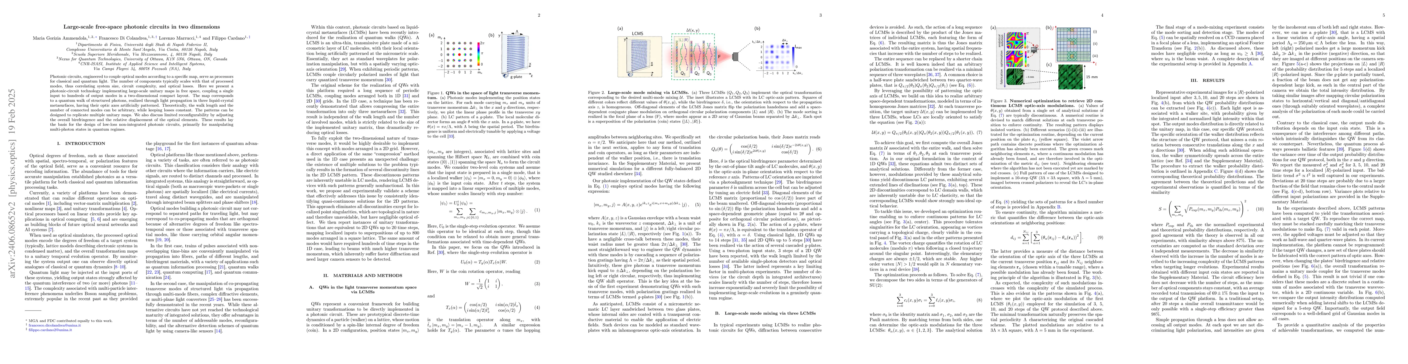 Thumbnail for Large-scale spin-orbit photonic circuits in two dimensions