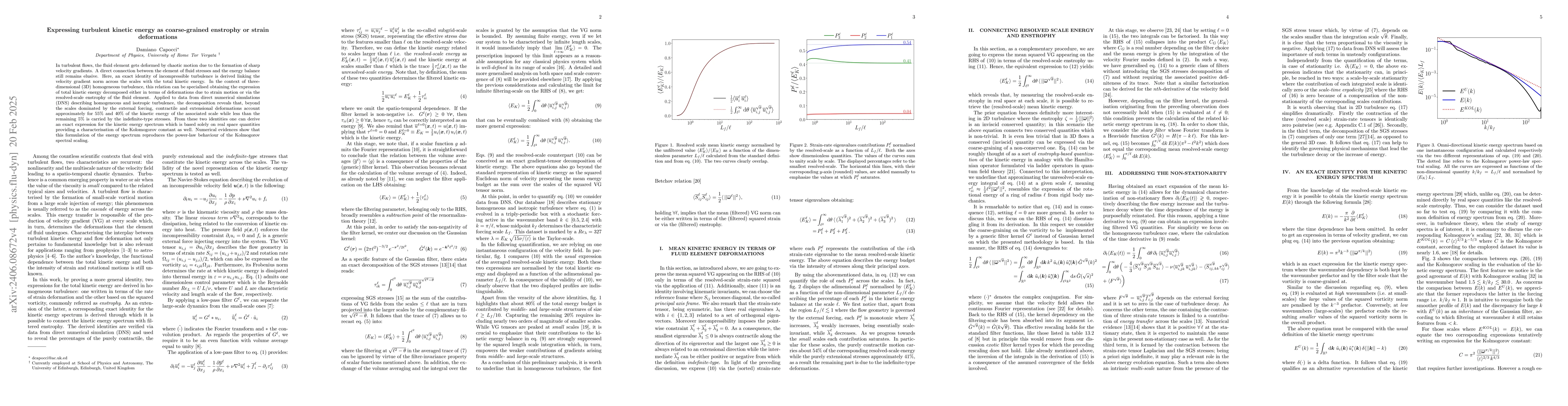 Thumbnail for Expressing turbulent kinetic energy as coarse-grained enstrophy or
  strain deformations