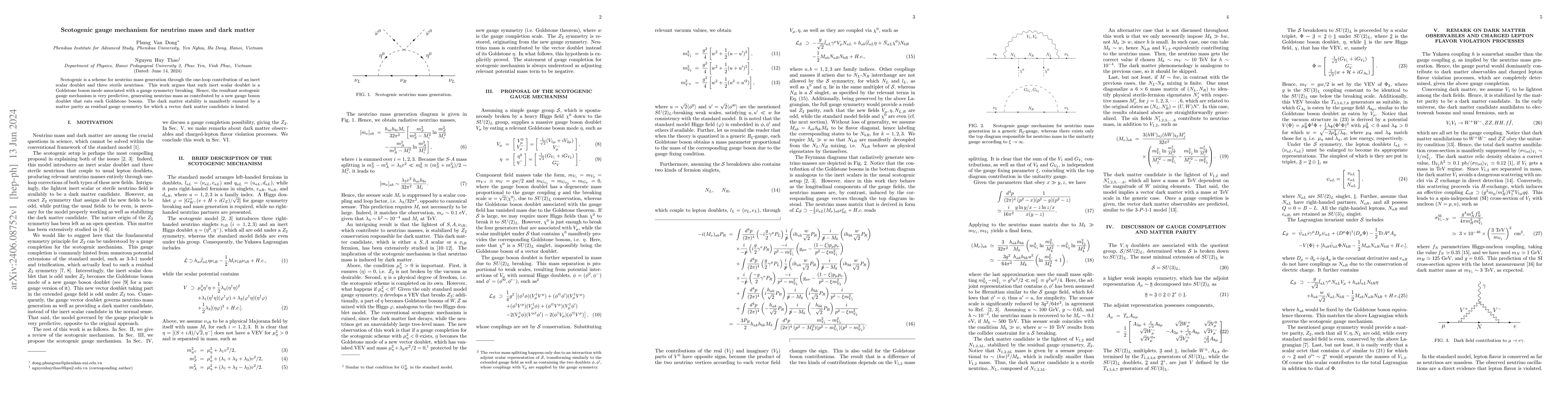 Thumbnail for Scotogenic gauge mechanism for neutrino mass and dark matter