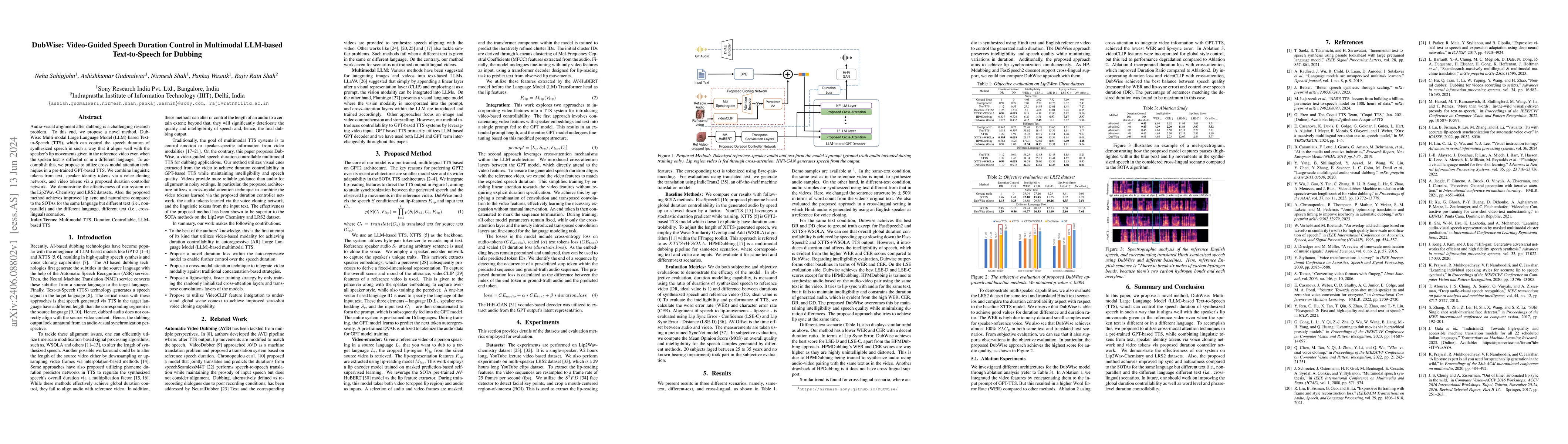 Thumbnail for DubWise: Video-Guided Speech Duration Control in Multimodal LLM-based
  Text-to-Speech for Dubbing