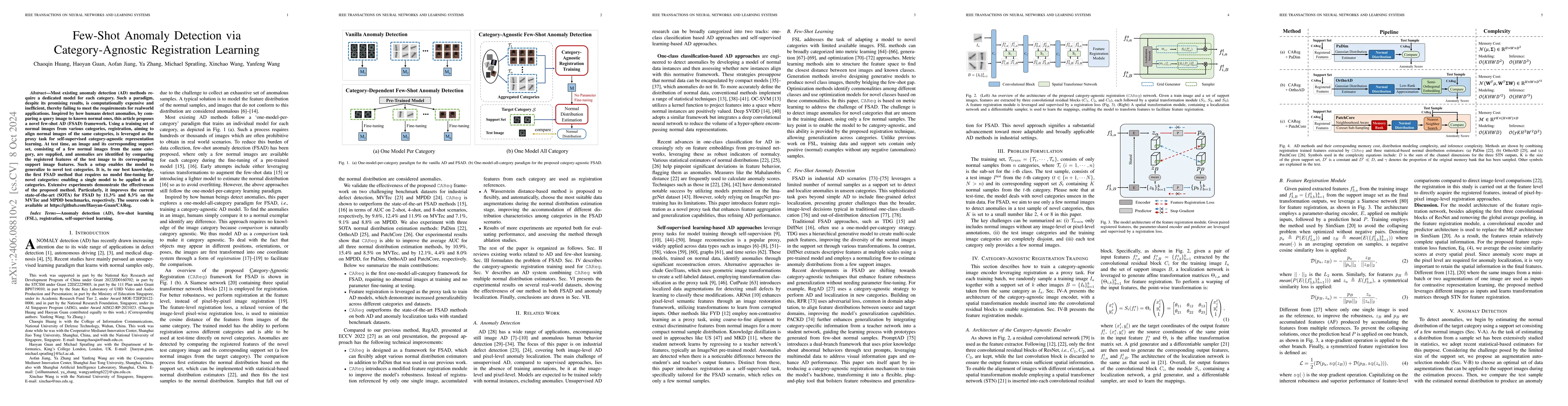 Thumbnail for Few-Shot Anomaly Detection via Category-Agnostic Registration Learning