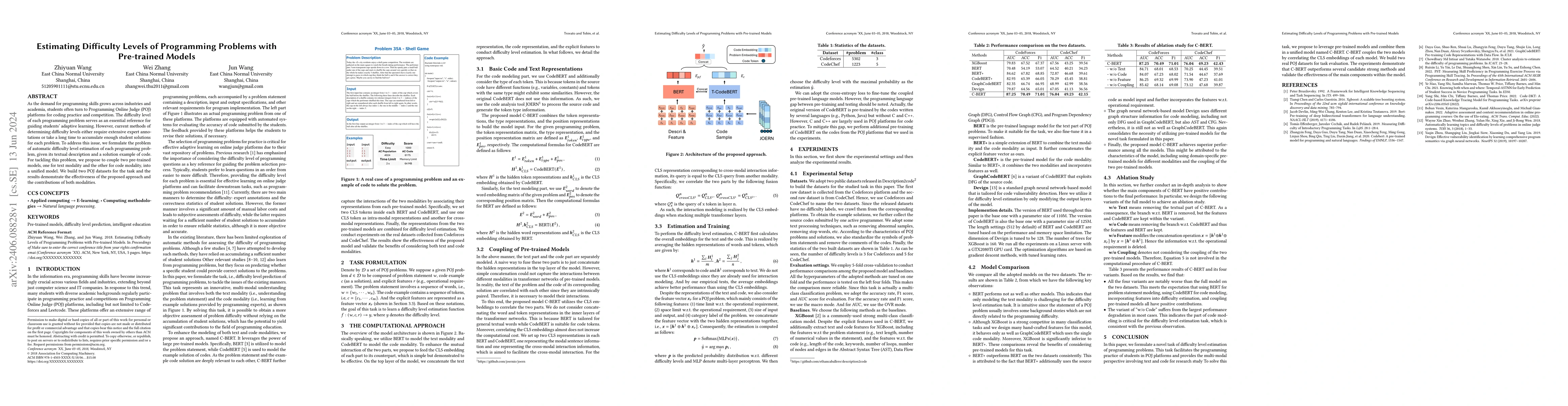 Thumbnail for Estimating Difficulty Levels of Programming Problems with Pre-trained
  Model