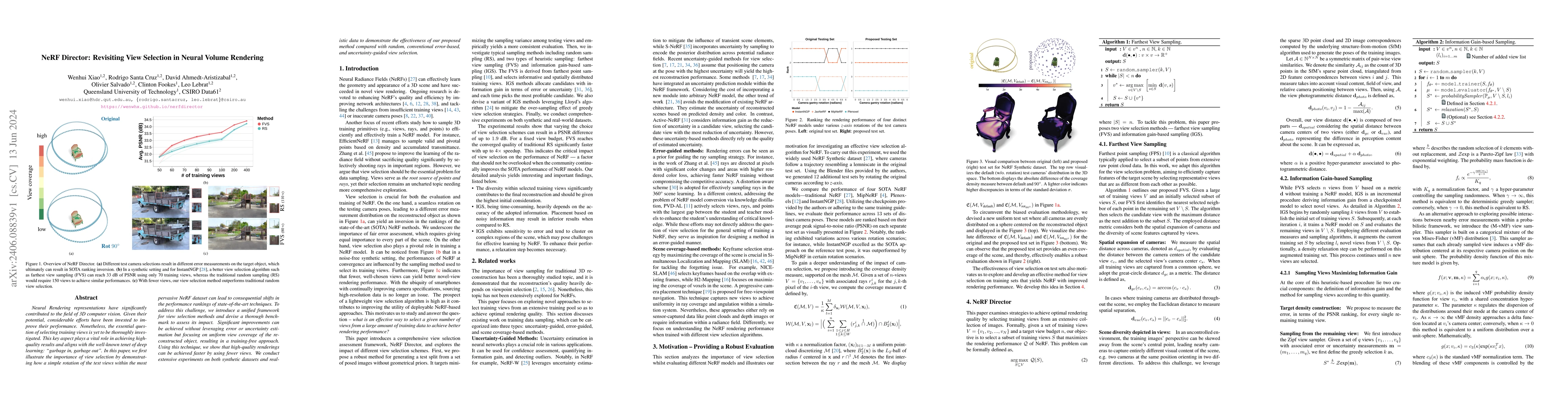 Thumbnail for NeRF Director: Revisiting View Selection in Neural Volume Rendering